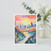 Carte Postale Omaha Nebraska Voyage Esthétique (Debout devant)