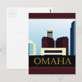 Carte Postale Omaha Skyline (Devant / Derrière)