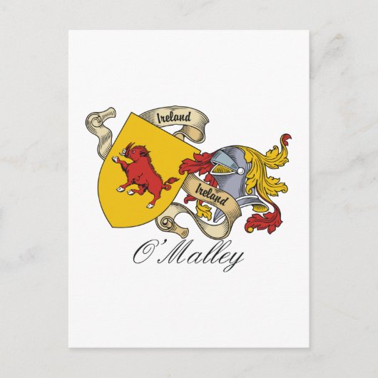 Carte Postale O'Malley Family Crest (Devant)