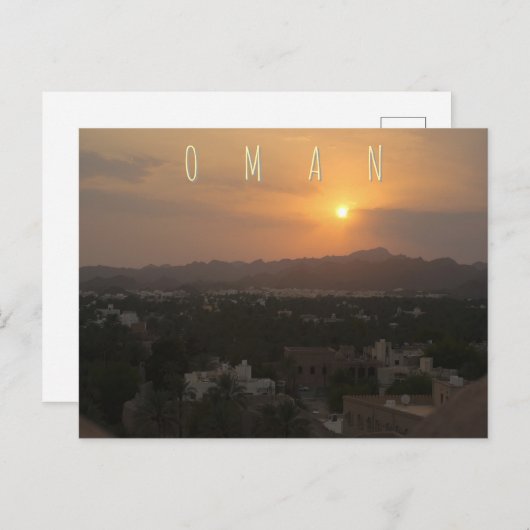Carte postale Oman (Devant / Derrière)