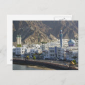 Carte Postale Oman, Mascate, Mutrah. Bâtiments le long de Mutrah (Devant / Derrière)