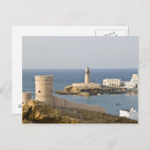 Carte Postale Oman, région de Sharqiya, Sur. Tours d'Al Ayajh (Devant / Derrière)