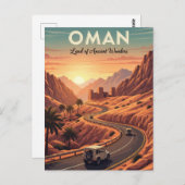 Carte Postale Oman Sunset Travel (Devant / Derrière)