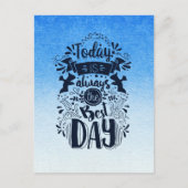 Carte Postale Ombre Bleu et blanc Plonger dans des teintes oniri (Devant)