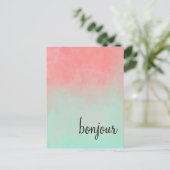 Carte postale Ombre Bonjour (Debout devant)