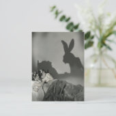Carte Postale Ombre de Bunny de Pâques (Debout devant)