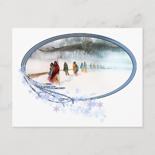 Carte Postale Ombre du hibou sur la traînée des larmes (Devant)