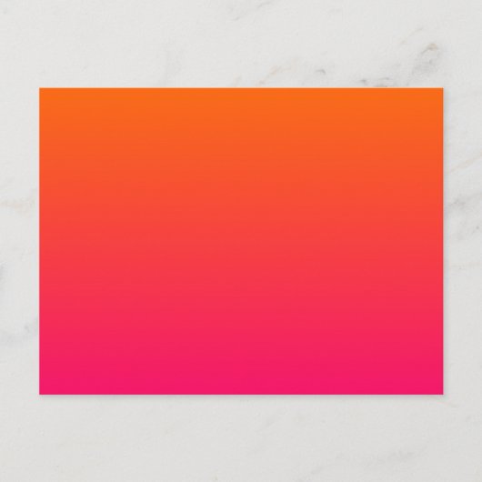 Carte Postale Ombre rose et orange (Devant)