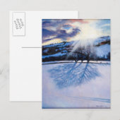 Carte Postale Ombres de neige 2009 (Devant / Derrière)