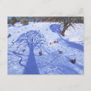 Carte Postale Ombres des arbres d'hiver de Chatsworth 2013