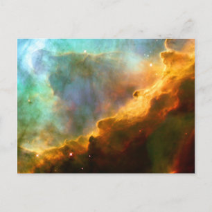 Carte Postale Omega Swan Nebula Hubble Espace