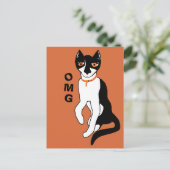 Carte Postale OMG dit Nos CC0853 chat personnalité (Debout devant)