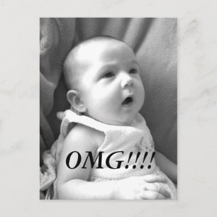 Carte Postale OMG News card ! !