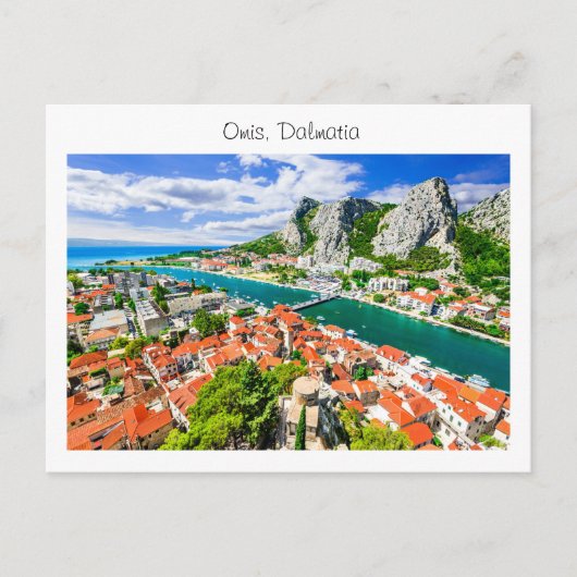 Carte postale Omis Dalmatie (Devant)