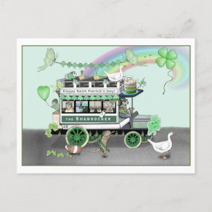 Carte postale Omnibus de la journée St. Patrick