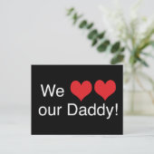 Carte Postale On aime Papa (Debout devant)