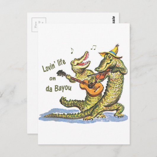 Carte Postale On da Bayou (Devant / Derrière)