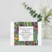 Carte Postale On enseigne la compassion (Debout devant)