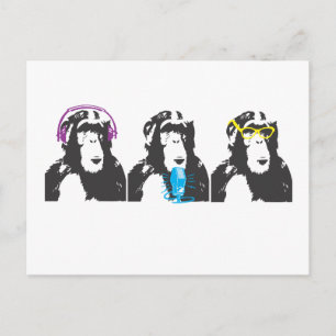 Carte Postale On Entend, On Parle, On Voit Des Choses