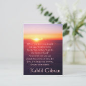 Carte Postale On Love - Le Prophète de Kahlil Gibran (Debout devant)