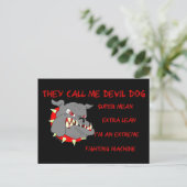 Carte Postale On m'appelle le chien diable de l'USMC (Debout devant)