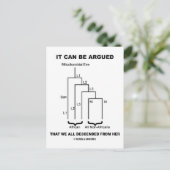 Carte Postale On Peut Affirmer Que Nous Sommes Tous Descendus D' (Debout devant)