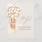 Carte Postale On Peut Attendre ! Merci baby shower (Devant)