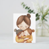 Carte Postale On t'aime maman (Debout devant)