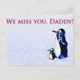 Carte Postale On t'aime, Papa