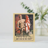 Carte Postale On va les lécher de la propagande américaine de la (Debout devant)