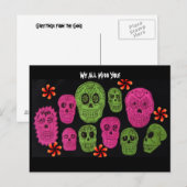 Carte Postale On vous manque tous ! (Devant / Derrière)