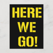 Carte Postale On y va (Devant)