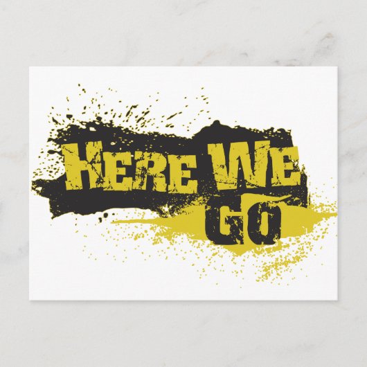 Carte Postale On y va (Devant)