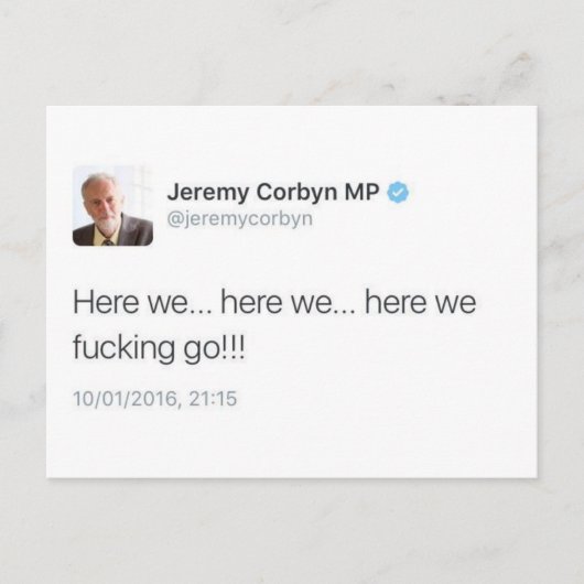 Carte Postale On y va (Devant)