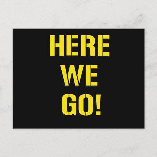 Carte Postale On y va (Devant)