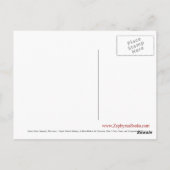 Carte Postale Once (léopard des neiges) (Dos)