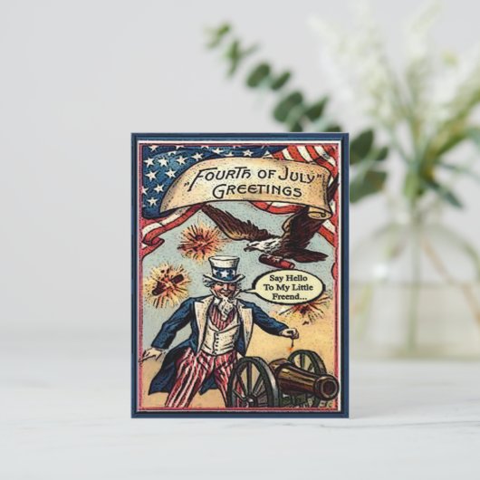 Carte postale Oncle Sam 4e (Debout devant)