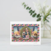 Carte Postale Oncle Sam et Lady Liberty (Debout devant)