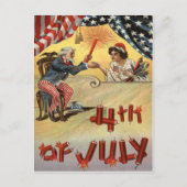 Carte Postale Oncle Sam Fireworks Firecracker US (Devant)