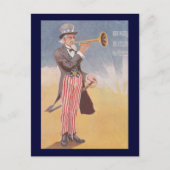 Carte Postale Oncle Sam Jouer Le Bugle (Devant)