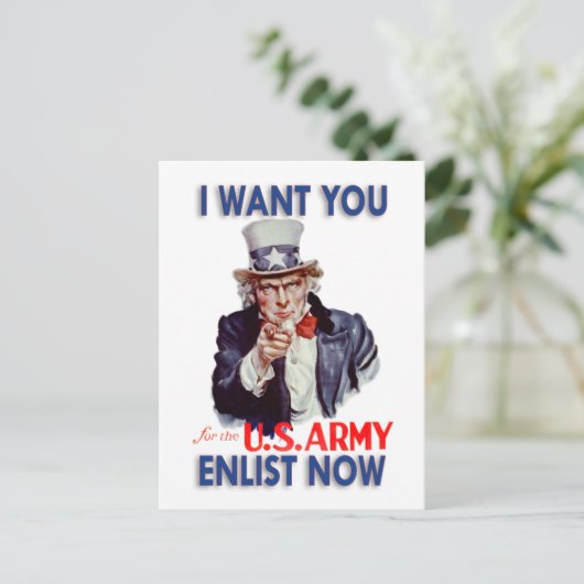 Carte postale Oncle Sam restaurée (Debout devant)