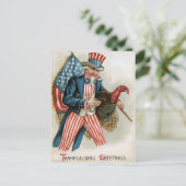 Carte Postale Oncle vintage Sam Thanksgiving (Debout devant)