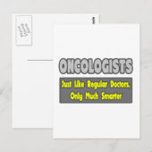 Carte Postale Oncologistes...Plus intelligents (Devant / Derrière)