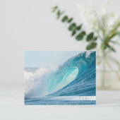 Carte Postale Onde de canon de surf sur Tahiti (Debout devant)