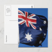 Carte Postale onde du drapeau aussie (Devant / Derrière)