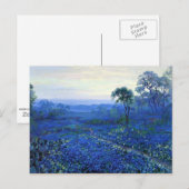 Carte Postale Onderdonk - Bluebonnet landscape with Cacti, Road, (Devant / Derrière)