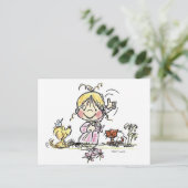 Carte Postale Ondulation de la fille FL-001 (Debout devant)