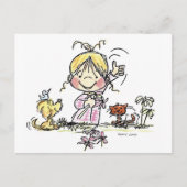 Carte Postale Ondulation de la fille FL-001 (Devant)