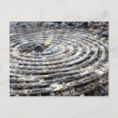 Carte Postale Ondulation de l'eau sur des cailloux (Devant)