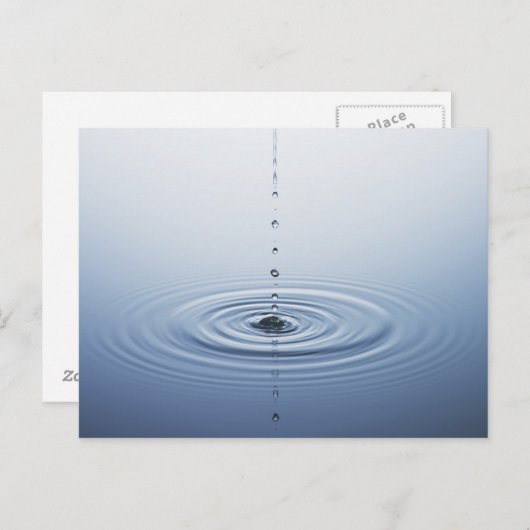 Carte Postale Ondulation sur l'eau (Devant / Derrière)